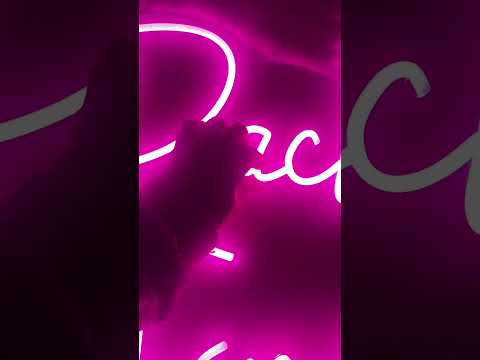 ASMR Sounds To Get ASMR Tingles From My New NEON Sign! #asmr