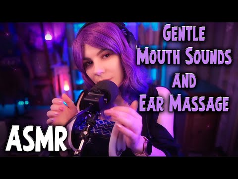 ASMR Gentle Mouth Sounds, Ear Massage 💎 No Talking