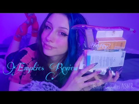 ASMR Empties Review | Tons of Tapping & Close-Up Whispers