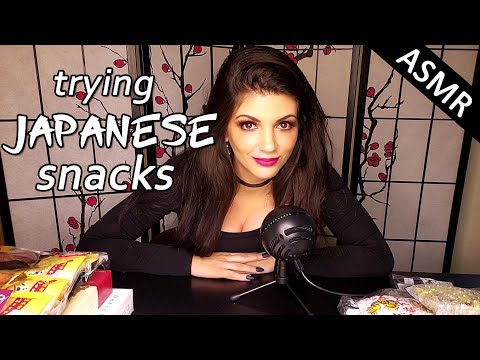 ASMR | 🗾👹Eating Japanese Snacks! 🍡🍘Crinkle-tastic & Soft Spoken