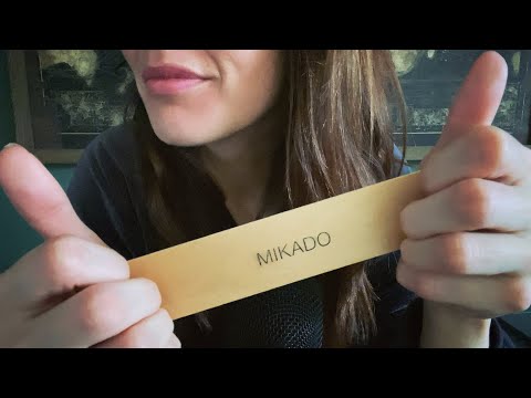 ASMR with just a Mikado box - Tapping and Scratching - No Talking