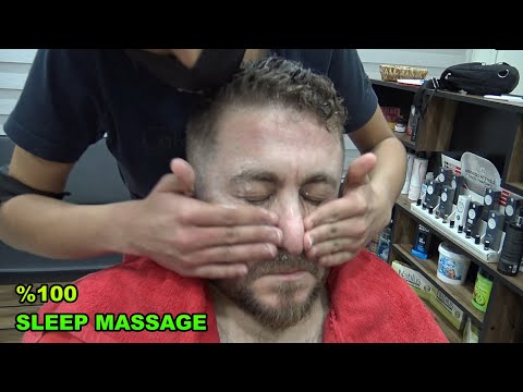 BEST YOUNG BARBER IN THE WORLD 💈 Asmr Head Shampoo, Neck, Ear, Face, Eyebrow massage #sleeptherapy