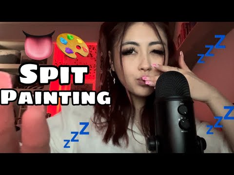 ASMR Let’s do some Spit Painting 😝🤤💤