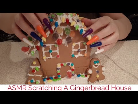 ASMR Scratching A Gingerbread House