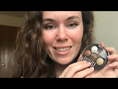 ASMR What’s in my Makeup Bag/Purse (TAPPING, WHISPER RAMBLE, TRACING, etc!)