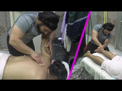 ASMR TURKISH SPORT BODY MASSAGE + back massage + foot massage + gripes massage + spor , vücut masajı