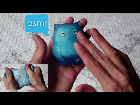 ASMR | Squishy & Crunchy STICKY PALS No Talking w/ Hand Movements  & Sticky Sticky Sounds - Blue Owl