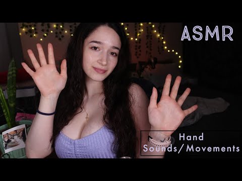 ASMR |  Fast & Slow Hand Sounds Hand Movements + Mouth Sounds, Face Touching (No Talking)