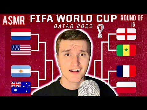 [ASMR] American Predicts The 2022 FIFA World Cup Round Of 16 ⚽️🏆