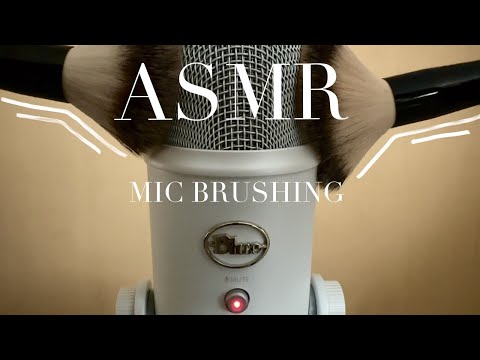 ASMR Super Relaxing Mic Brushing / No Cover, Foam Cover, Fluffy Mic (no talking)
