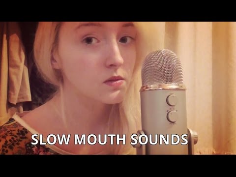 ASMR - Slow Mouth Sounds - Ear-to-Ear - (No Talking)