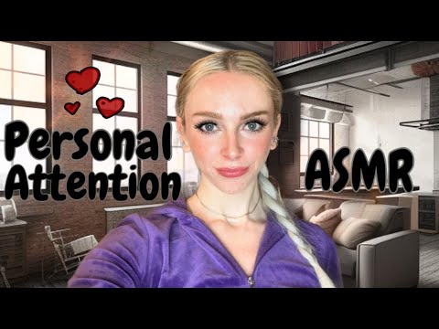 (ASMR) Whispered Personal Attention 😴 Feather pillow sounds + Fluffy mic head scratching 💤