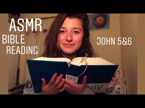 ASMR Bible Reading John 5&6 | whispers and prayer