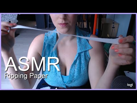 ASMR- Ripping paper slowly