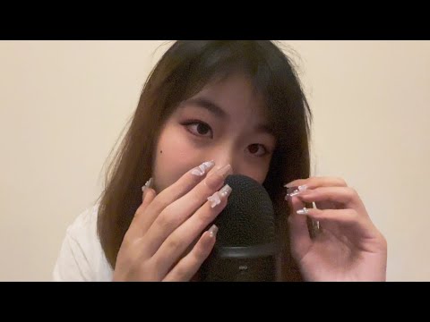 ASMR fast triggers with long nails