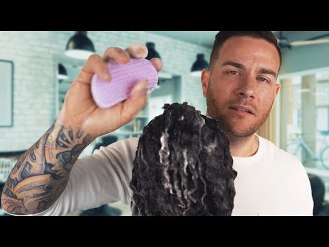 ASMR | Relaxing Wash-N-Go for Natural Hair | Soft Spoken Male Voice