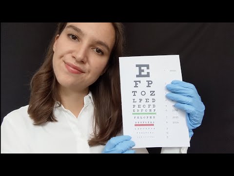 ASMR Eye Exam (light triggers, latex gloves, soft spoken)
