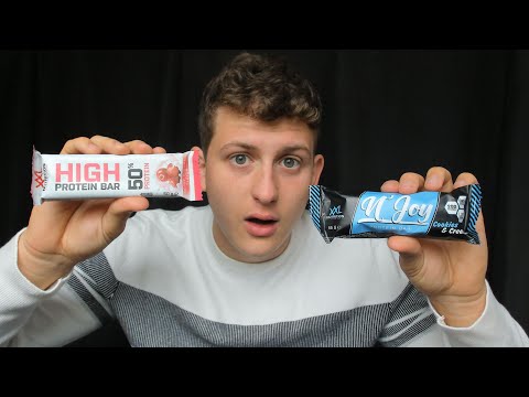 ASMR Tasting Protein Bars 🍫So You don't Have To... it gets even worse 💀