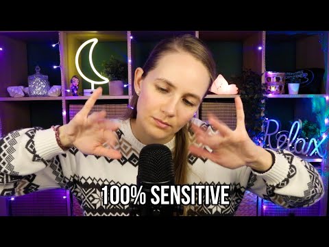 ASMR Sensitive FAST Hand Sounds & Close Up Whispering