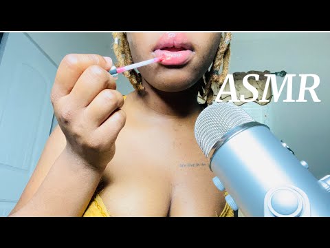 ASMR Assorted Mouth Sounds (Lip Gloss Application)