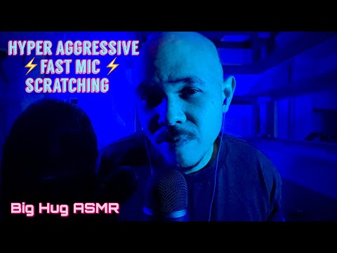 Hyper Speed fast and aggressive mic scratching + whispers, this is the tingliest ASMR I've ever made
