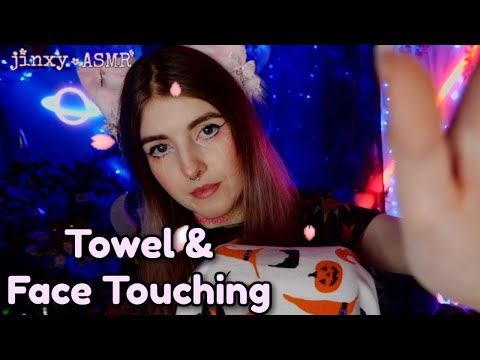 Towel & Gentle Face Touching | Jinxy ASMR