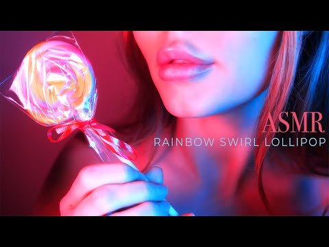 ASMR | Rainbow Lollipop + Intense Mouth Sounds