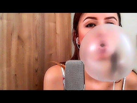 ASMR | Chewing gum & Blowing bubbles | mouth sounds