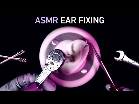 ASMR Ear Fixing & Ear Cleaning 🔧w/Latex Gloves