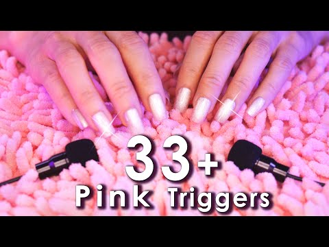 [ASMR] BEST PINK TRIGGERS to Cure Tingle Immunity 😴 Deep Sleep & Relax - 4k (No Talking) 3h