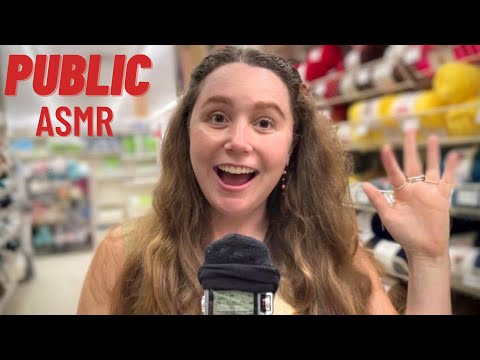 ASMR in Public (Aggressive tapping, Ring sounds, Visuals, Scratching, etc.)