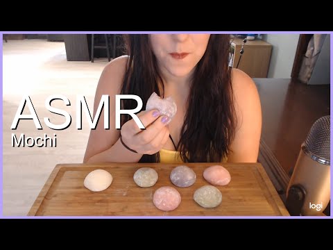 ASMR Eating Mochi for the 1st time
