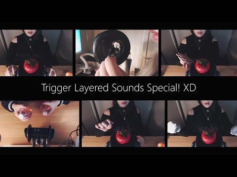 ASMR Trigger Layered Sounds Special! (No Talking) 6개 소리를 합친 레이어드사운드의 끝판왕