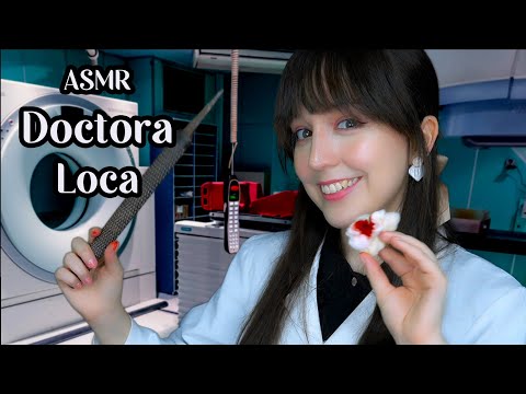 ⭐ASMR [Sub] El Peor Examen Médico Parte 4 👩‍⚕️ Roleplay Doctora Loca en Español
