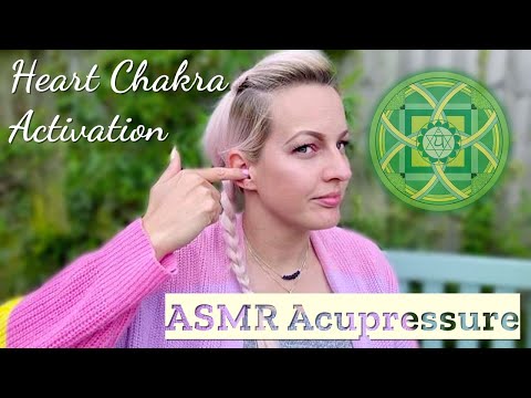 ASMR Reiki The point of Heart ASMR Acupressure & relaxing Heart Chakra Activation meditation Day 7