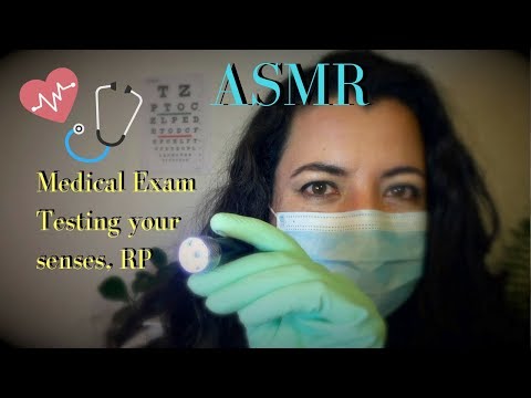 ASMR Doctor testing your senses. Medical exam
