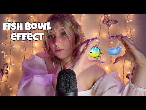 ASMR fishbowl effect! chaotic story telling and mouth sounds for tingles 🐠🥣👄
