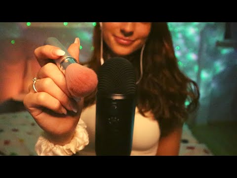ASMR | Positive Affirmations with Face Brushing & Hand Movements✨
