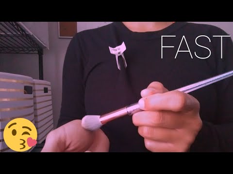 {ASMR} doing your makeup in 1 minute - FAST ⚡