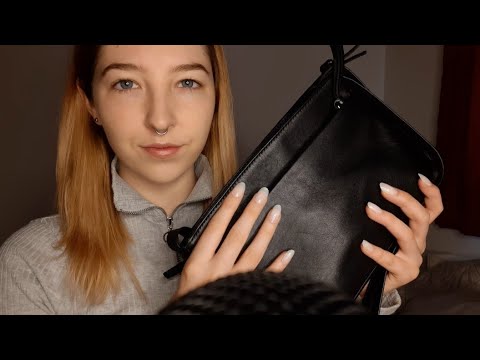 ASMR what's in my bag? | whispering, lid sounds & more!