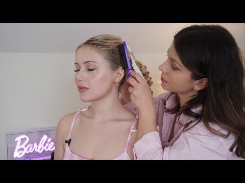 ASMR Perfectionist Video Shoot Barbie Edition ~ Hairstyling, Makeup & Filming Barbie Movie ~ Relax