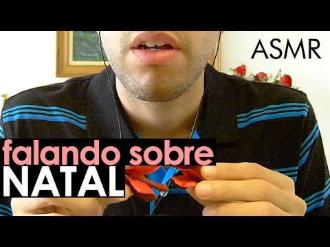 ASMR falando sobre natal + sons (Português / Portuguese)