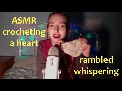 ASMR Crocheted Ramble (whispering, fabric sounds)