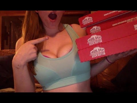 ASMR Eating Show: Papa John's Pizza!
