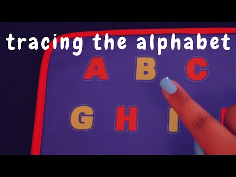 ASMR | Tracing the Alphabet, Air Tracing and Repeating Words for Sleep and Relaxation