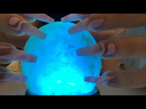 Asmr💫 Scratching on Salt Lamp With Long Press On Nails 💅🏼😴✨