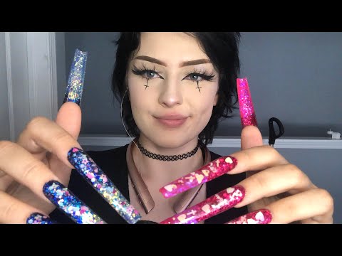 ASMR WITH MY NAILS PT.18- a chaotic mess(tapping&talking)