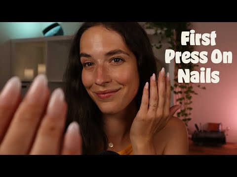 ASMR My First Press On Nails 💅 (rambling, haul & tapping)