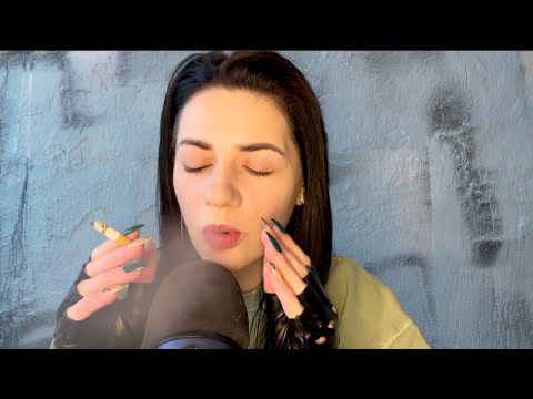 ASMR | Leather Gloves Sounds & Hand Movements 🖤