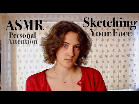 ASMR Drawing Your Face (Soft Spoken)